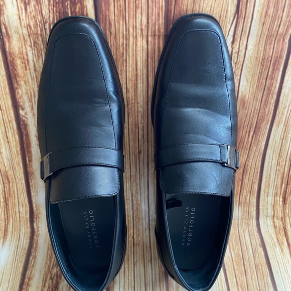 Perry Ellis Men’s Black Dress Slip On Shoes 10.5 - Picture 10 of 14